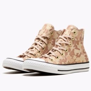 Converse Camo Gold High Tops 9